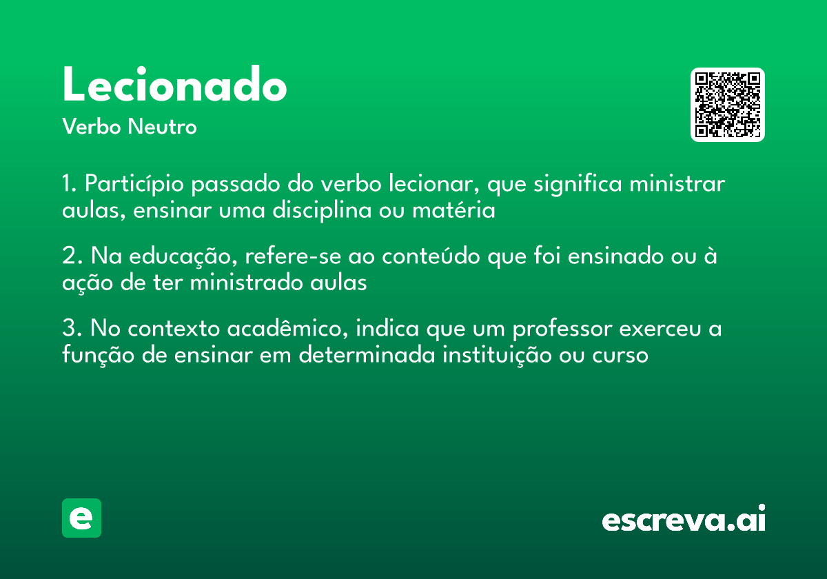 lecionado