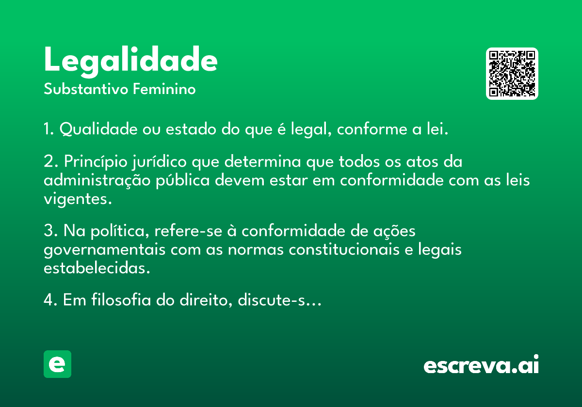 legalidade