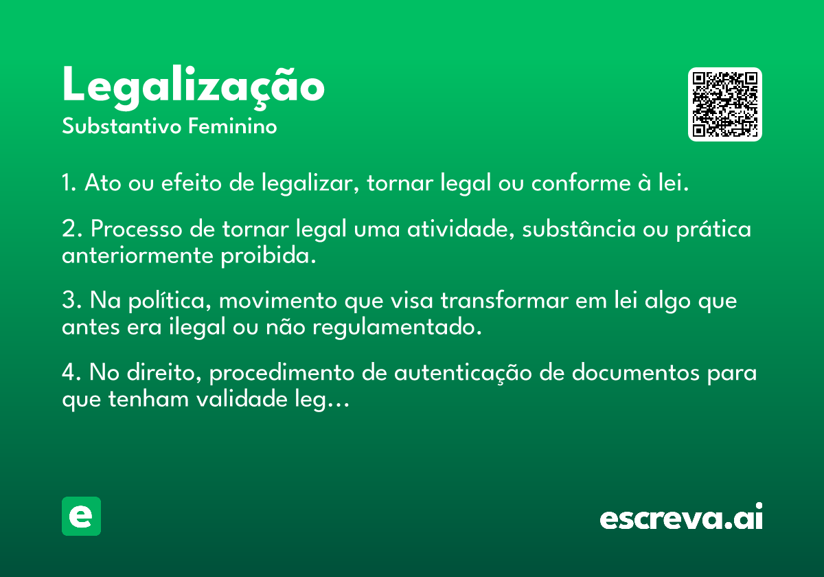 legalização