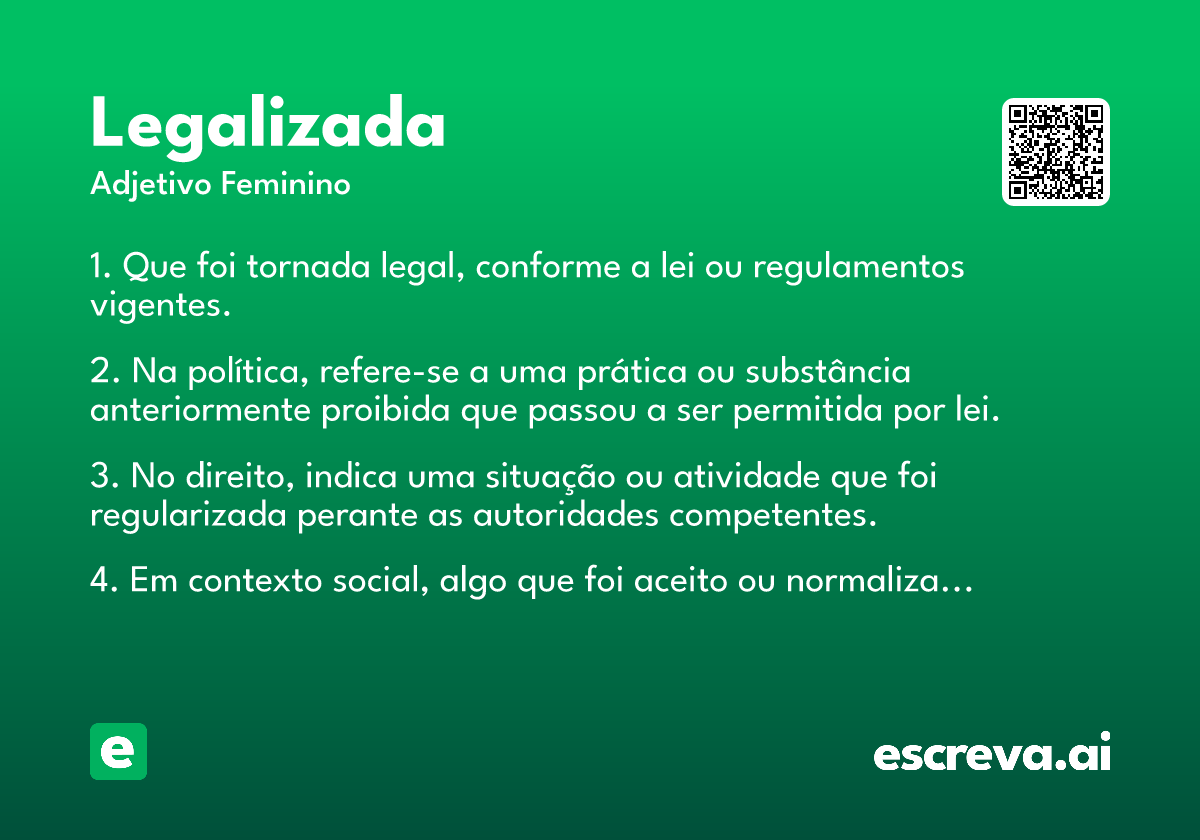 legalizada