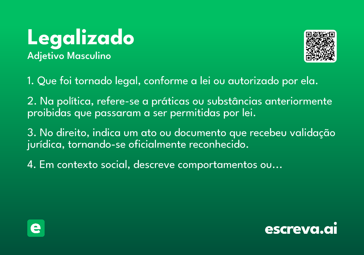legalizado