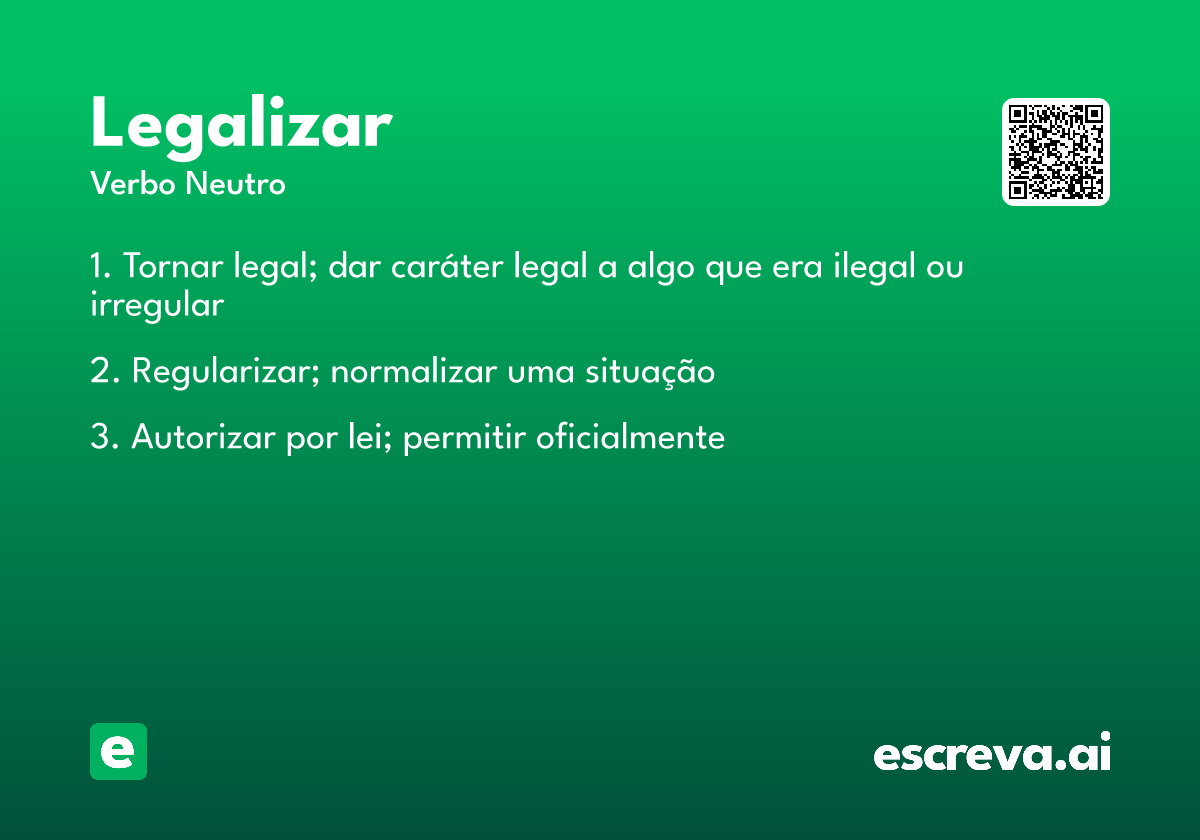 legalizar