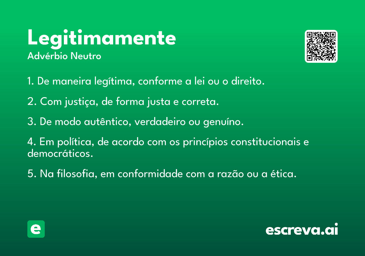 legitimamente