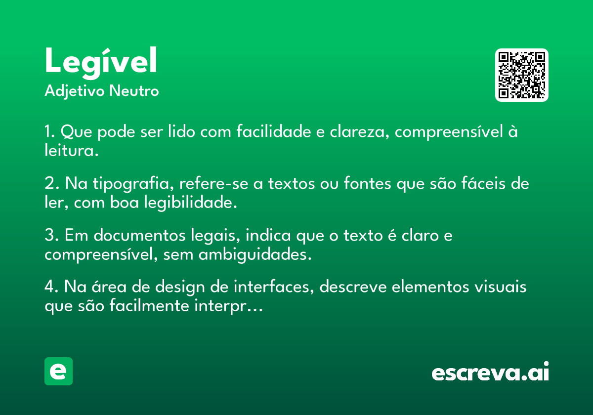 legível