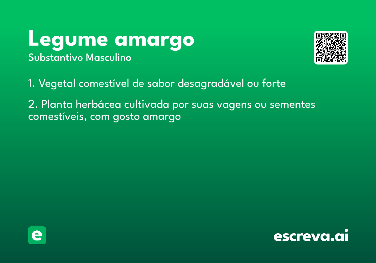 legume amargo