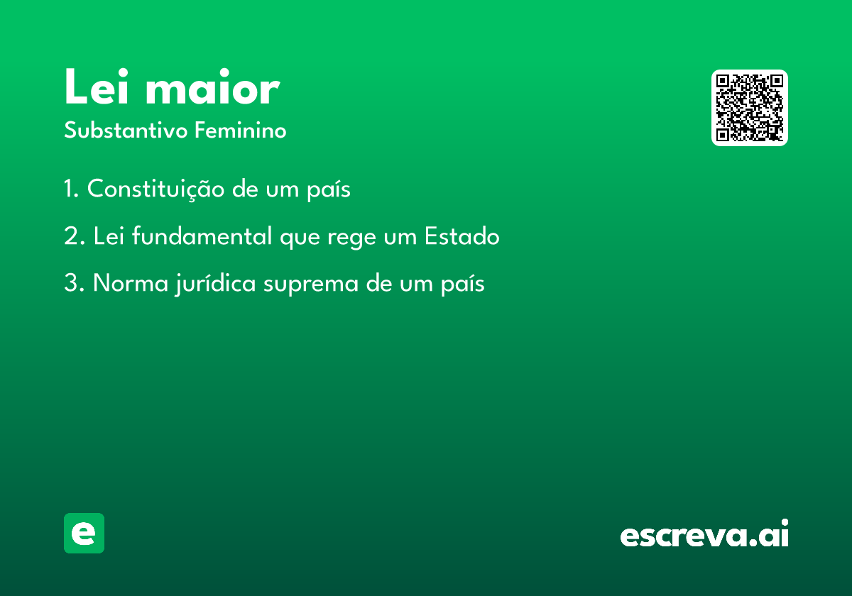 lei maior
