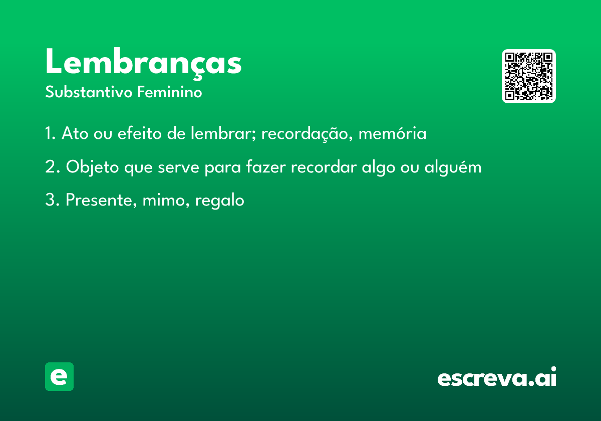 lembranças