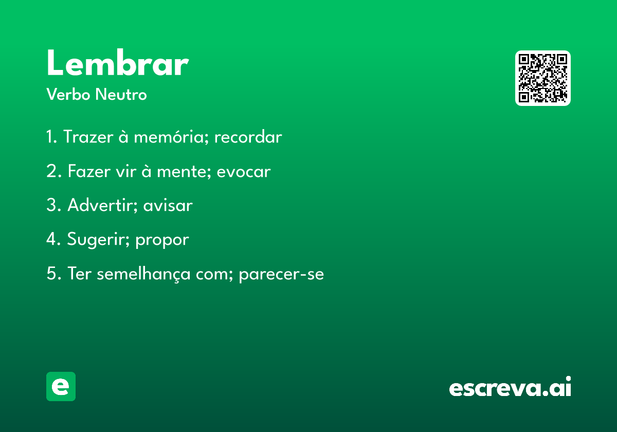 lembrar