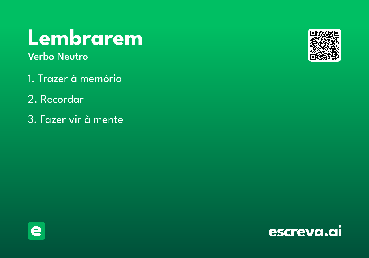 lembrarem