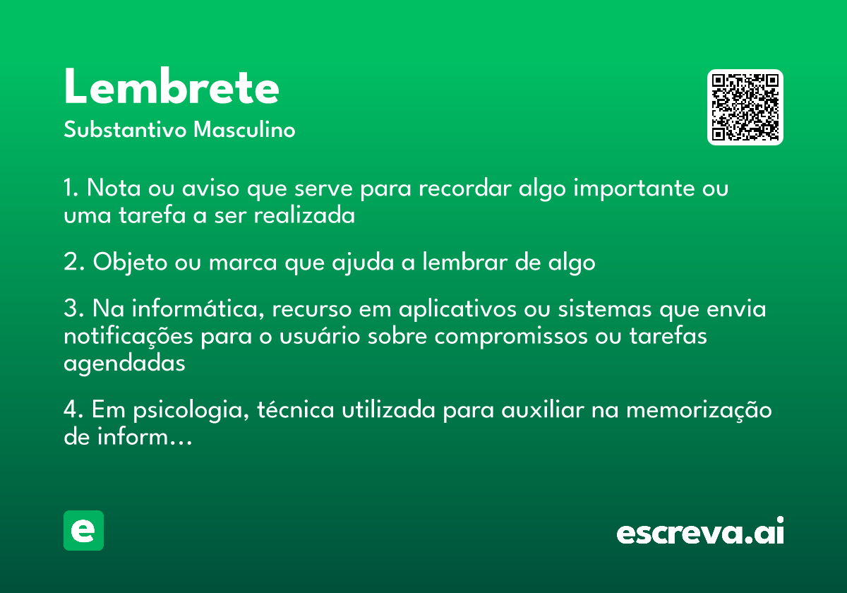 lembrete