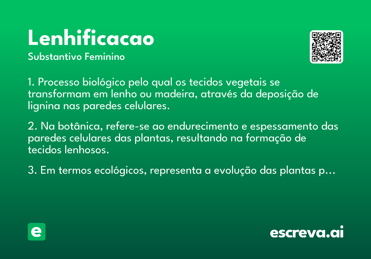 lenhificacao