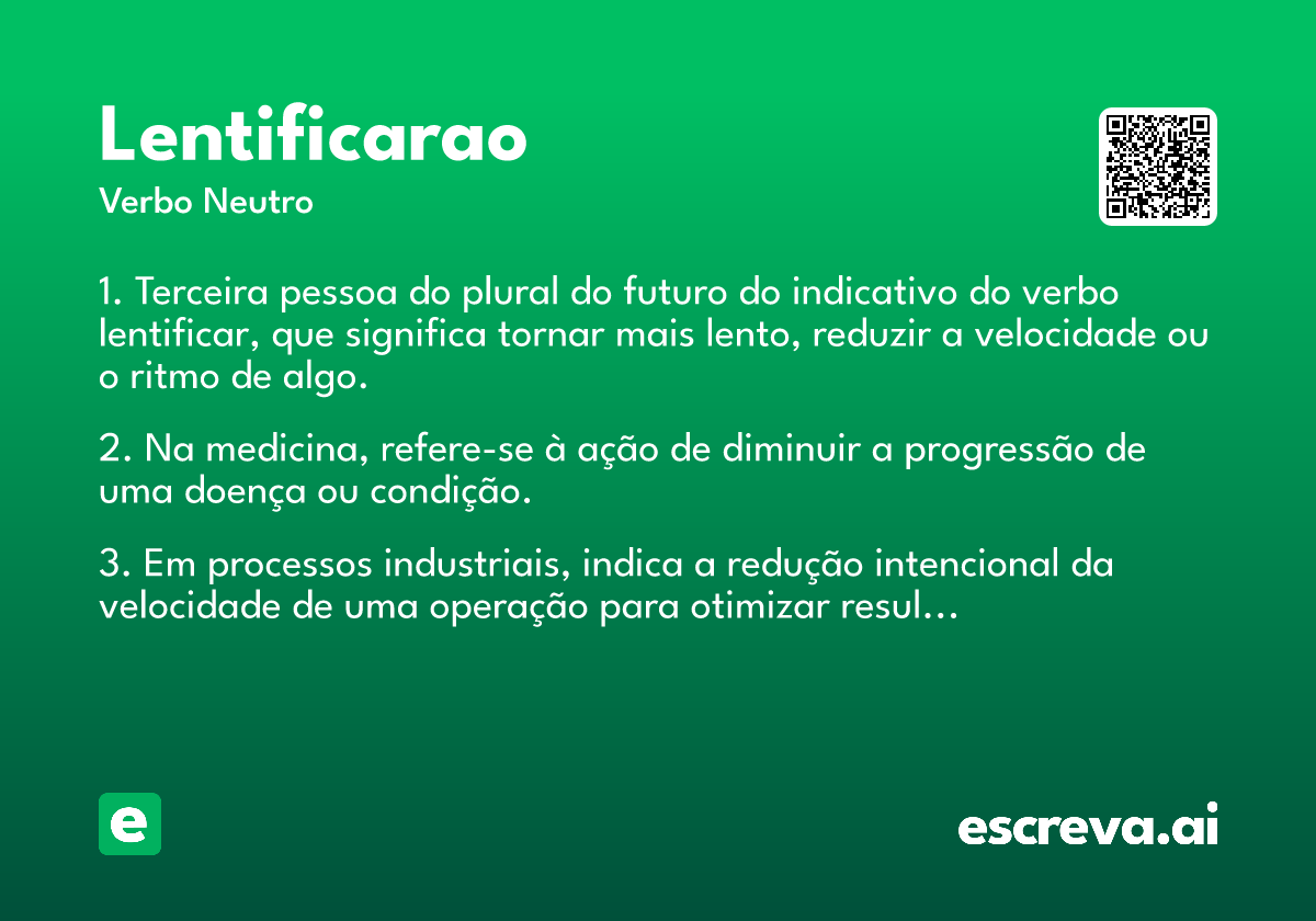 lentificarao