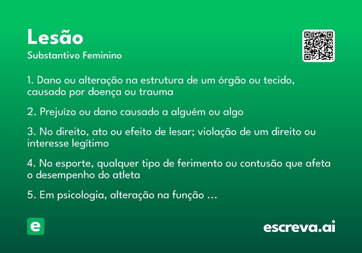 lesão