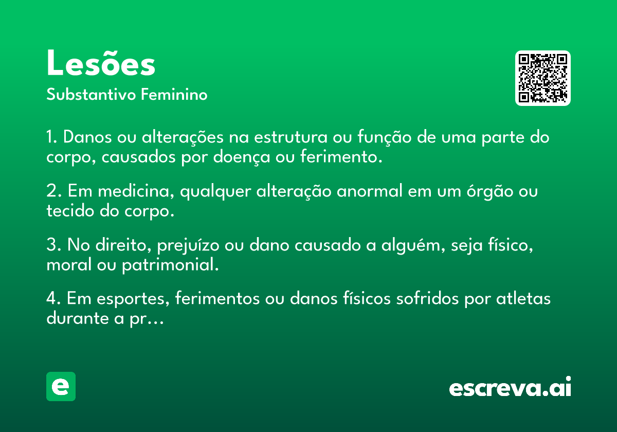 lesões