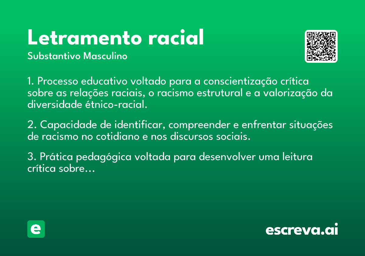 letramento racial