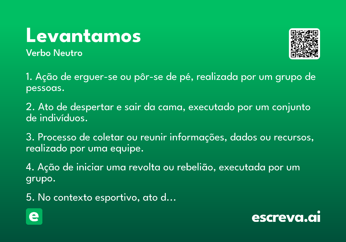 levantamos