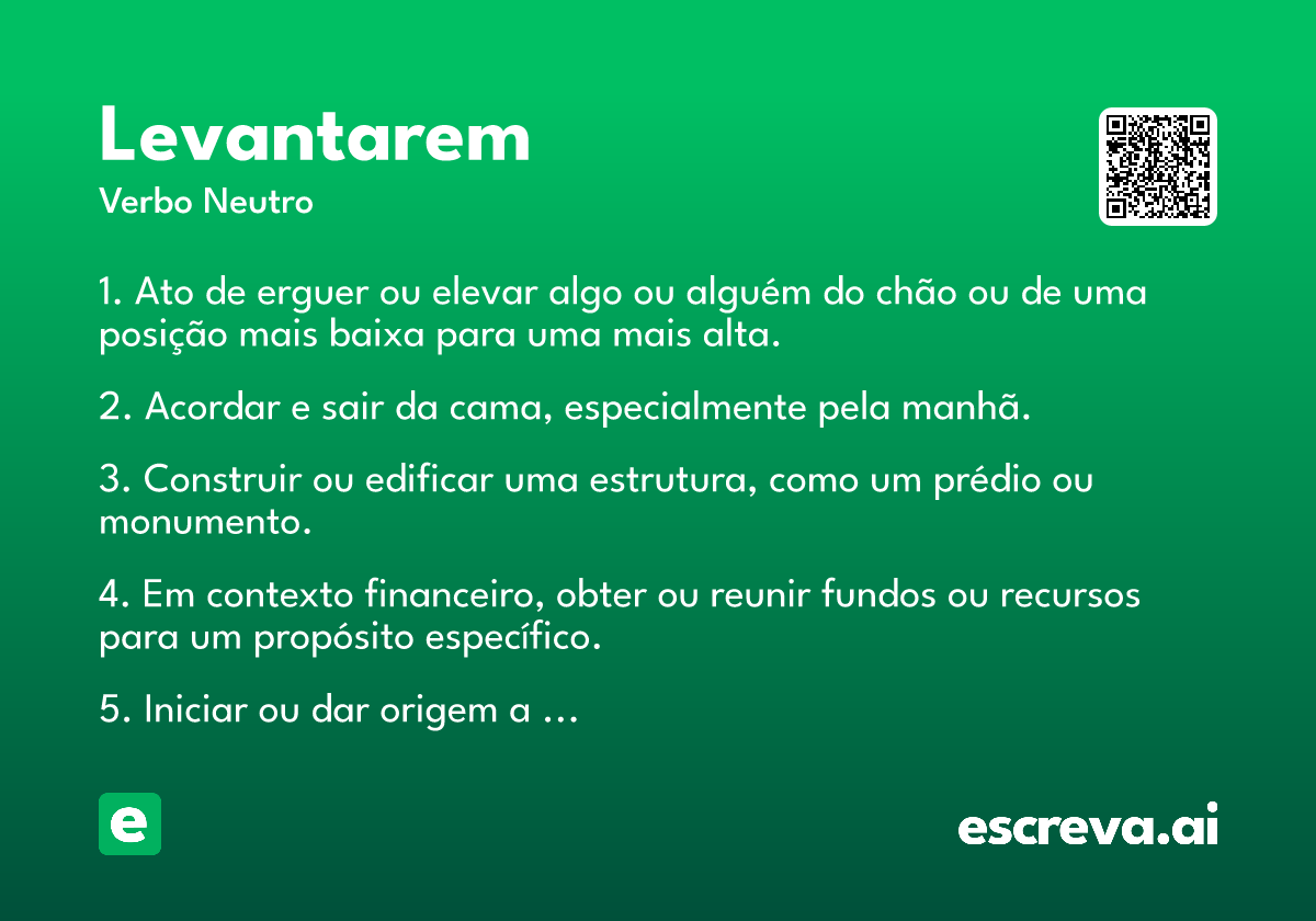 levantarem