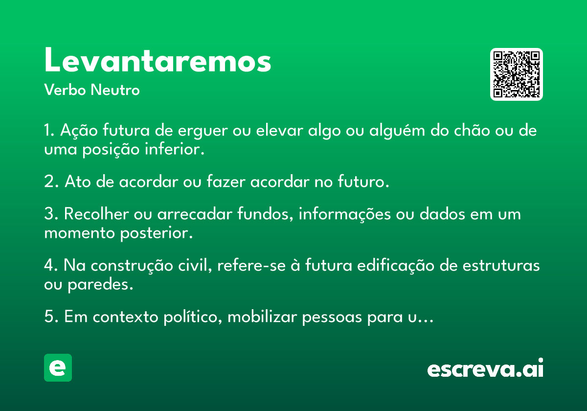 levantaremos
