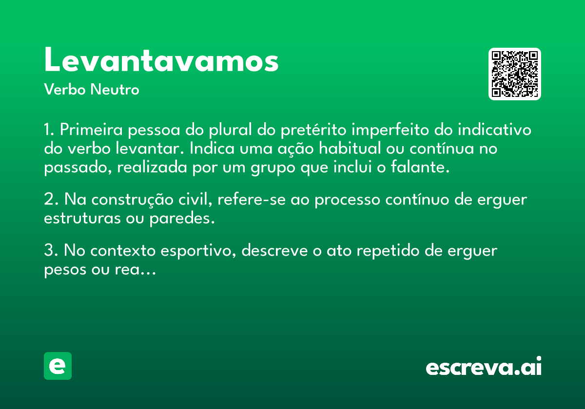 levantavamos