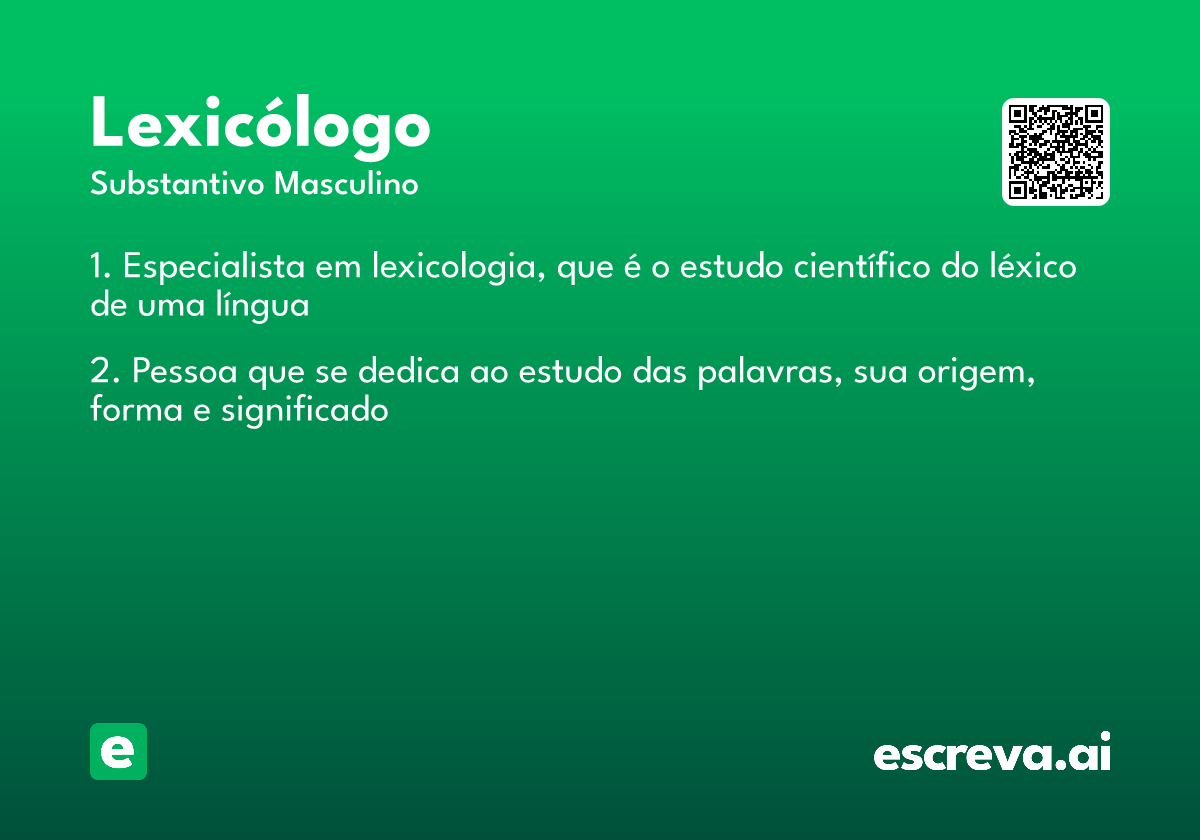 lexicólogo