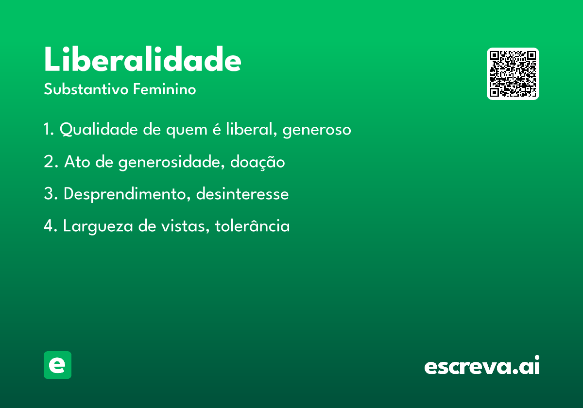 liberalidade