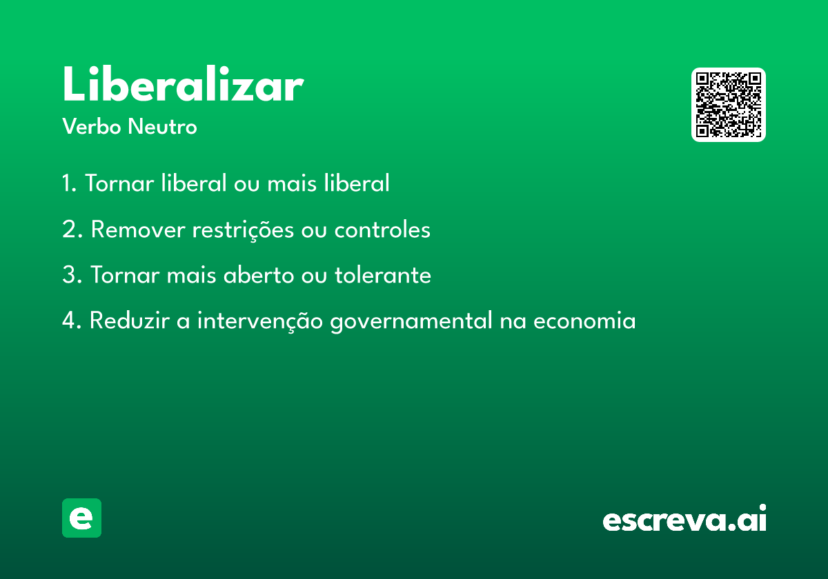 liberalizar