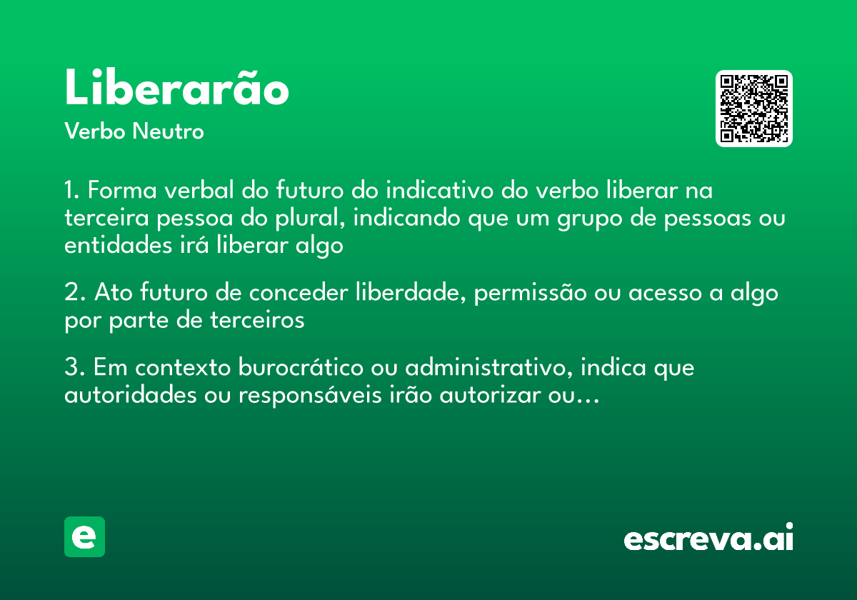 liberarão
