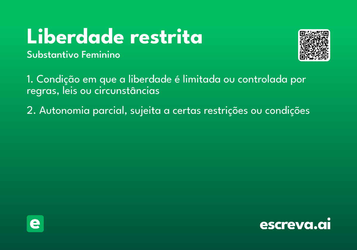 liberdade restrita