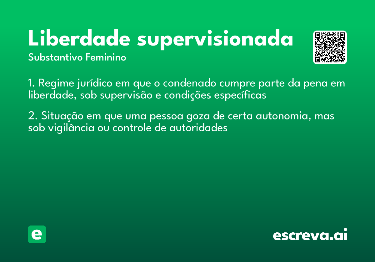 liberdade supervisionada