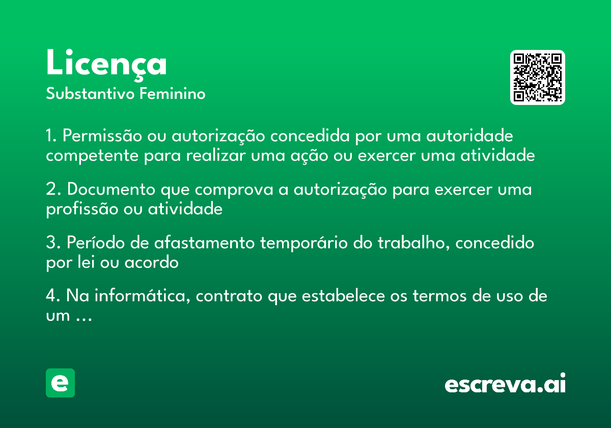 licença