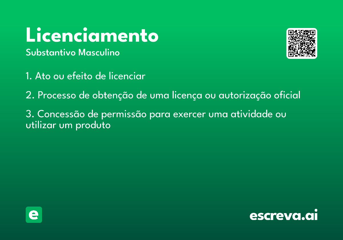 licenciamento