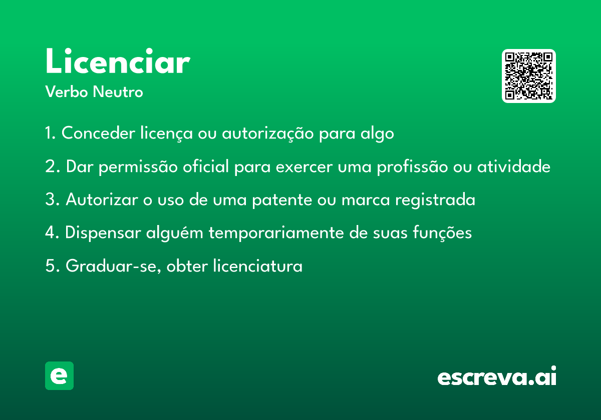 licenciar