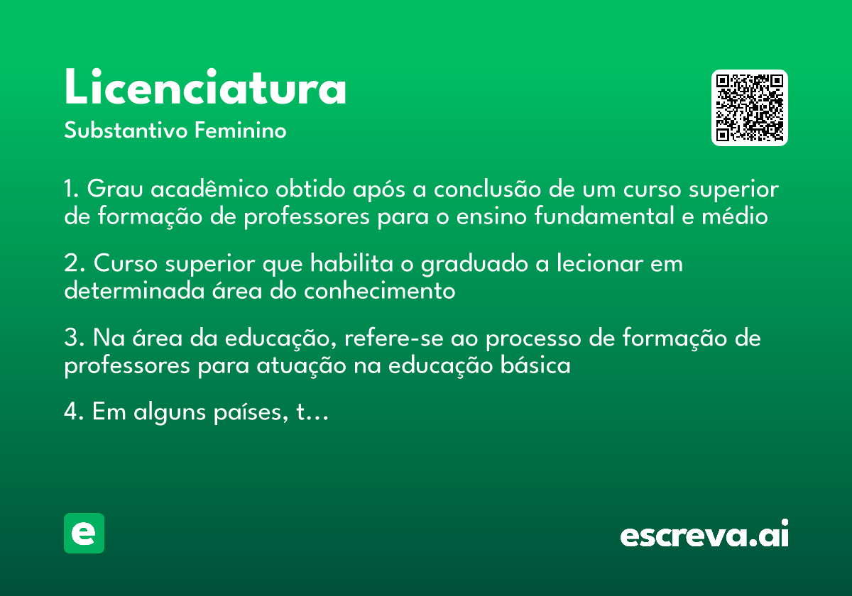 licenciatura