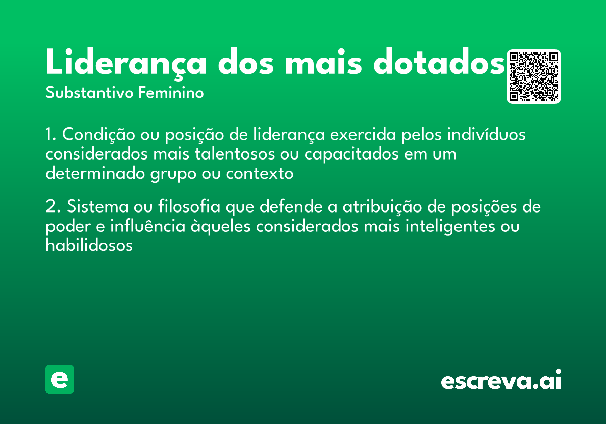 liderança dos mais dotados