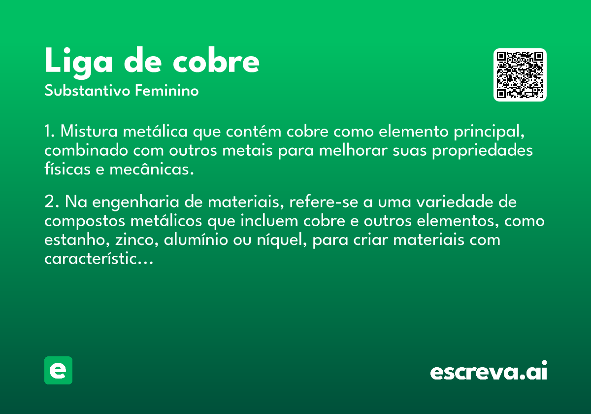 liga de cobre