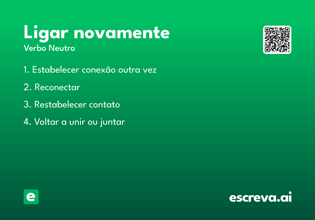 ligar novamente
