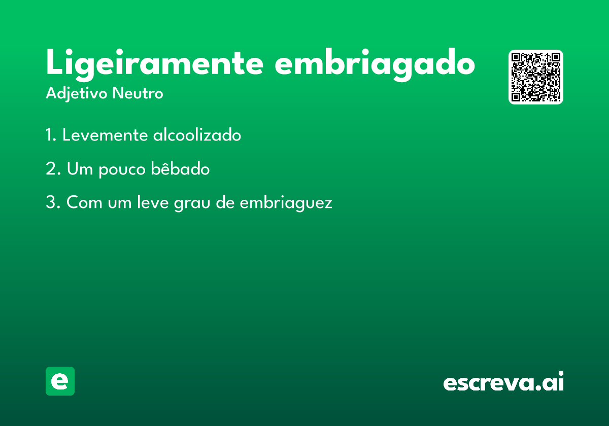 ligeiramente embriagado