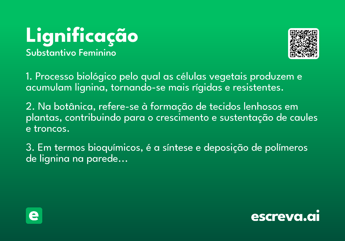 lignificação