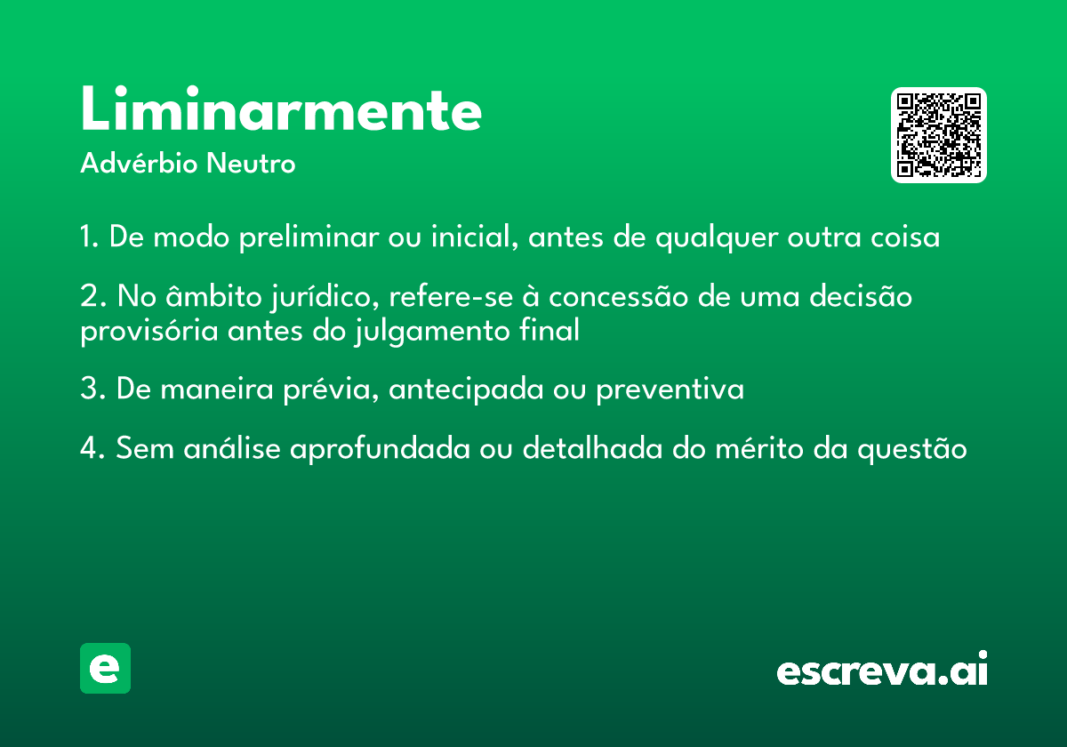 liminarmente