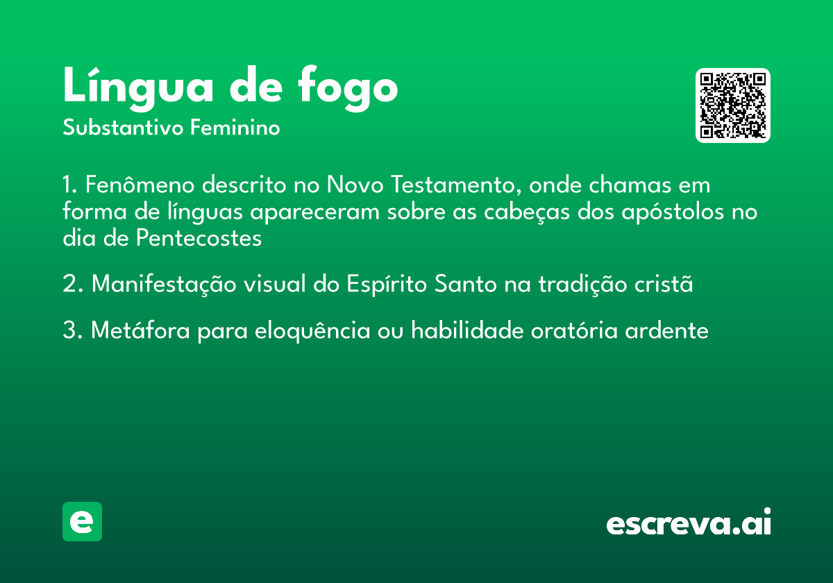 língua de fogo