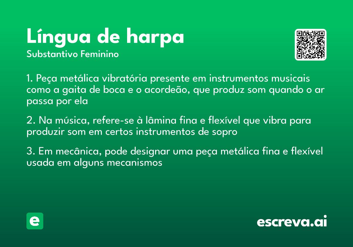 língua de harpa