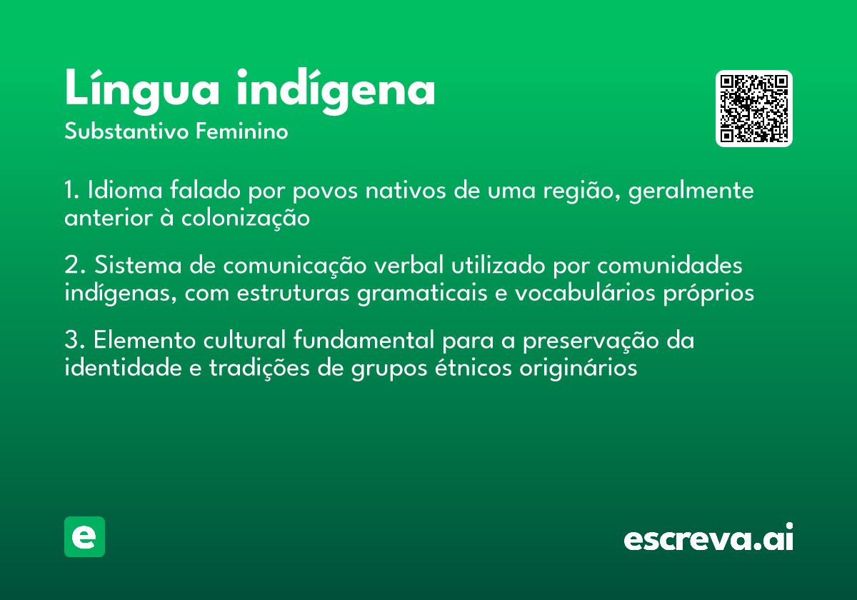 língua indígena