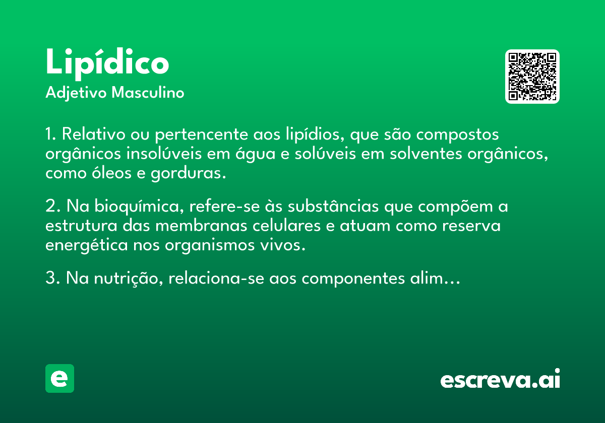 lipídico