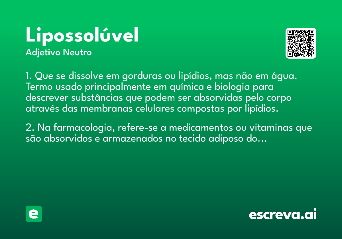 lipossolúvel
