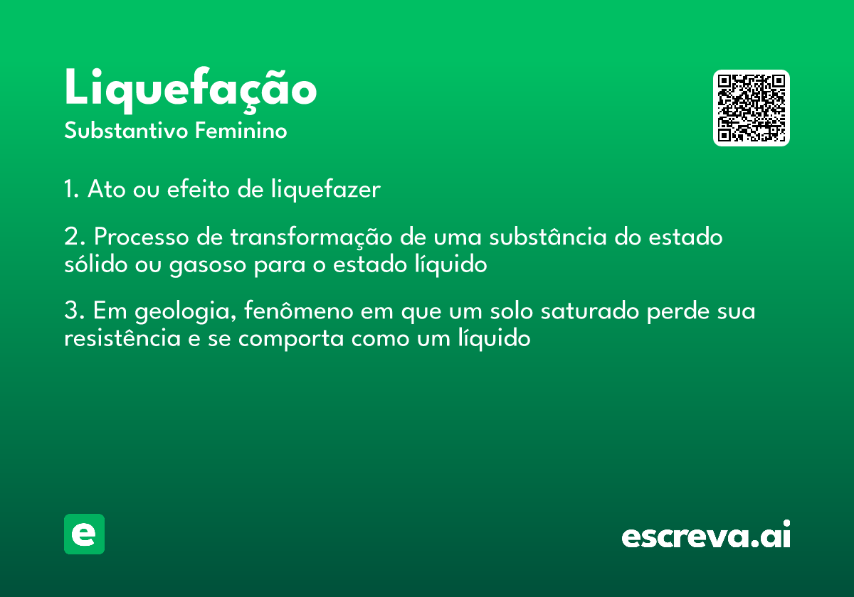 liquefação