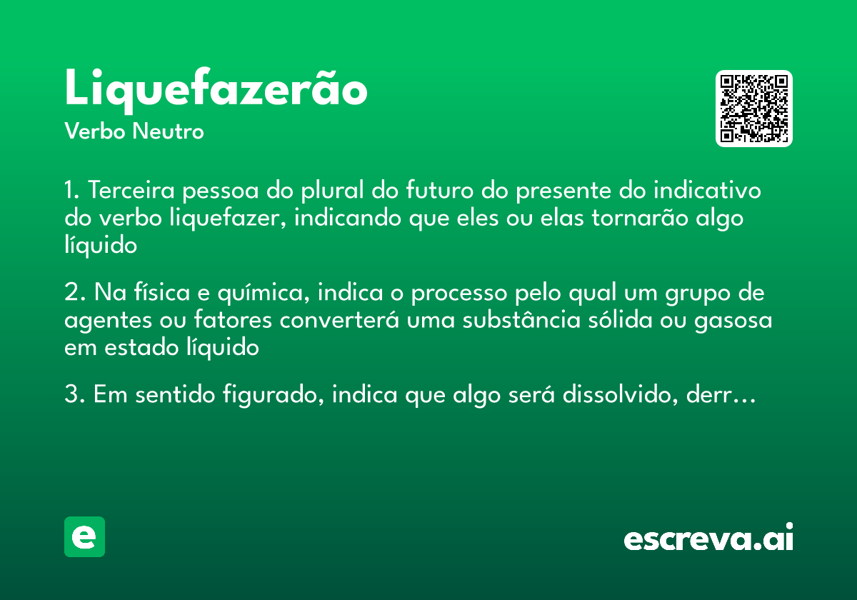 liquefazerão