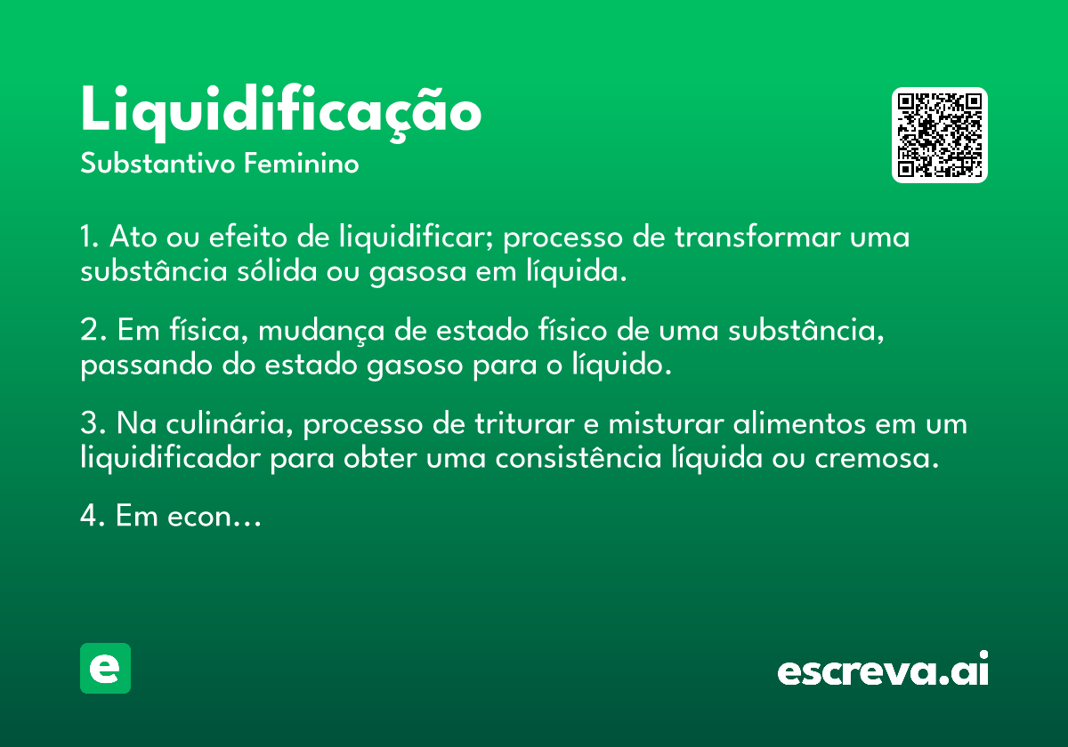liquidificação