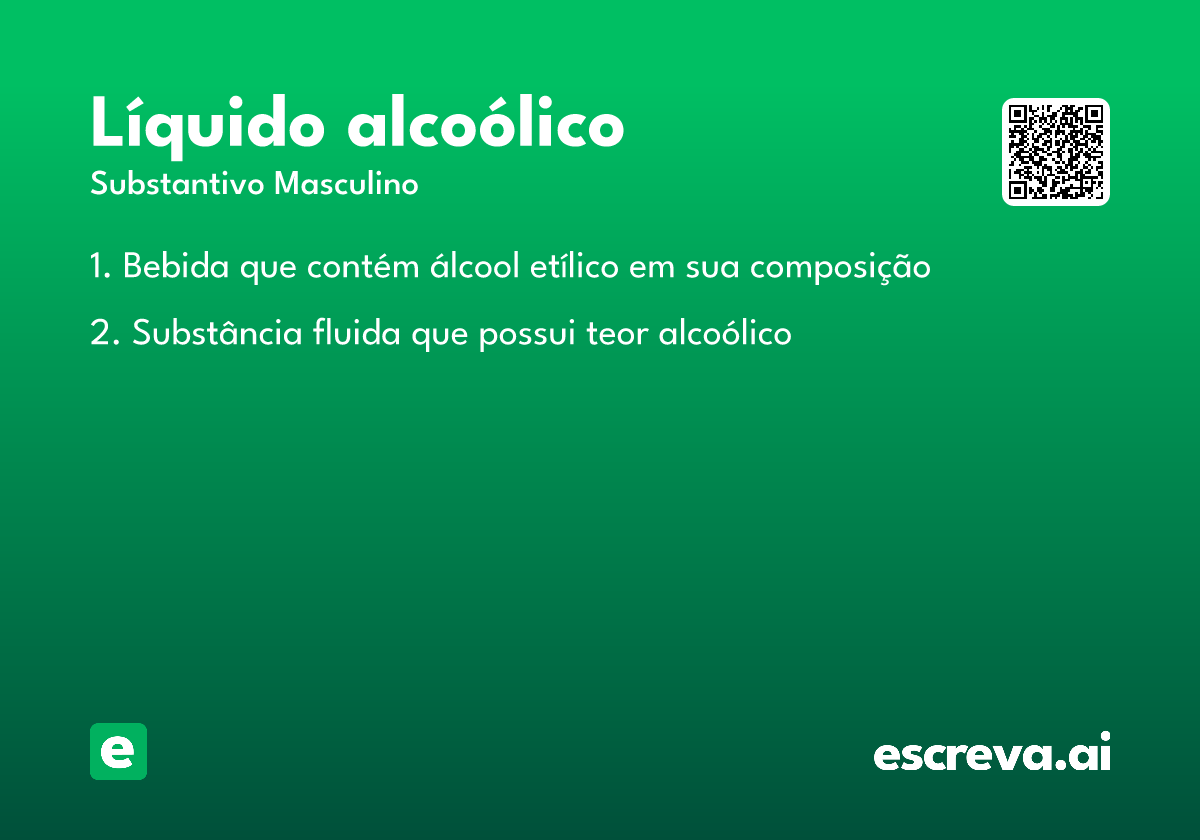 líquido alcoólico