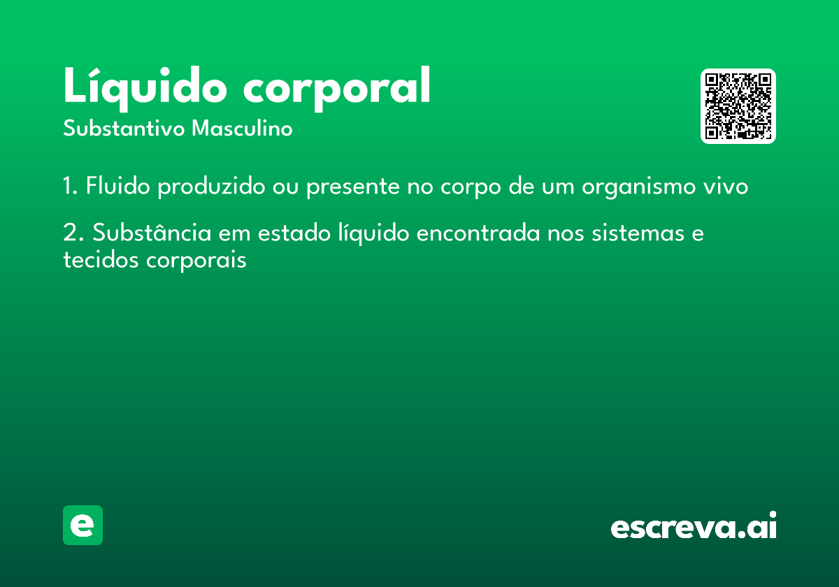 líquido corporal