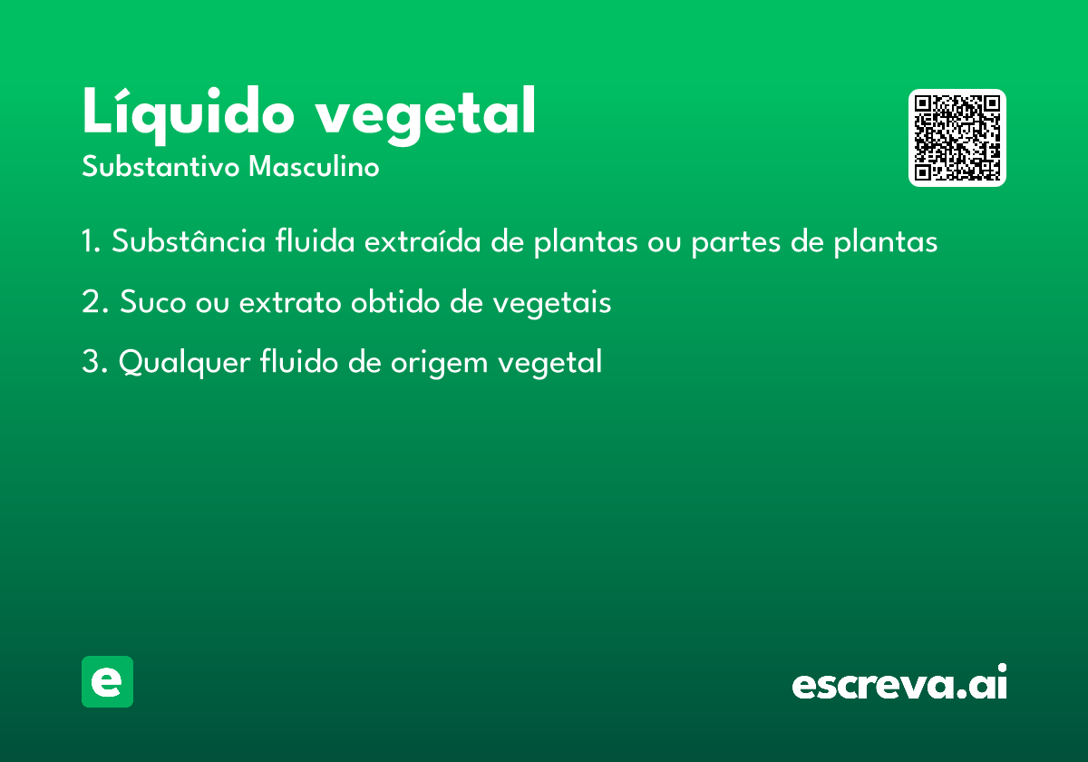 líquido vegetal